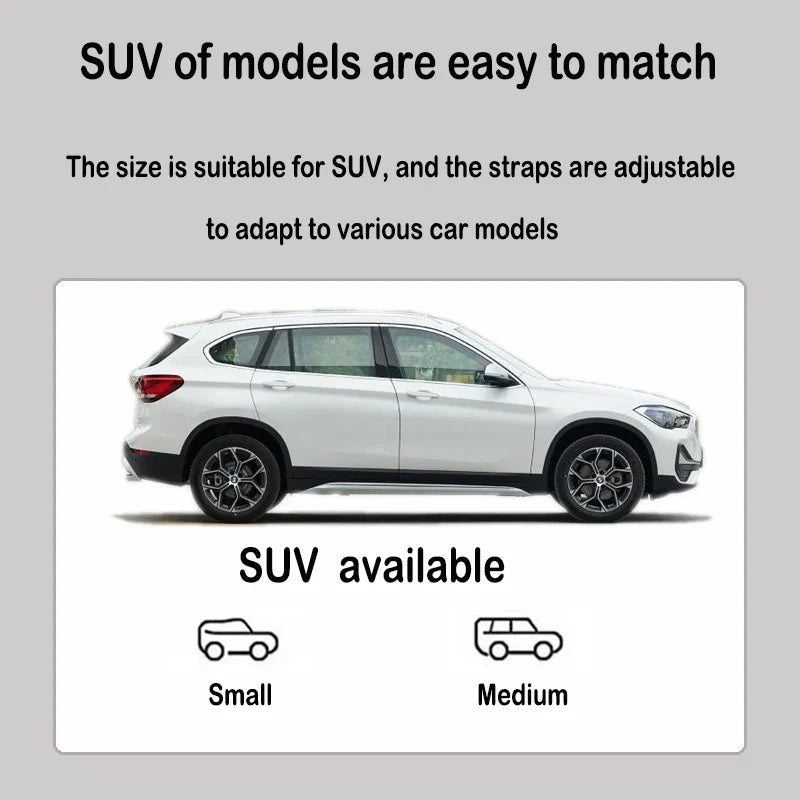 SUV Cargo Liner Waterproof Trunk Seat Cover for Back Cargo Area Black