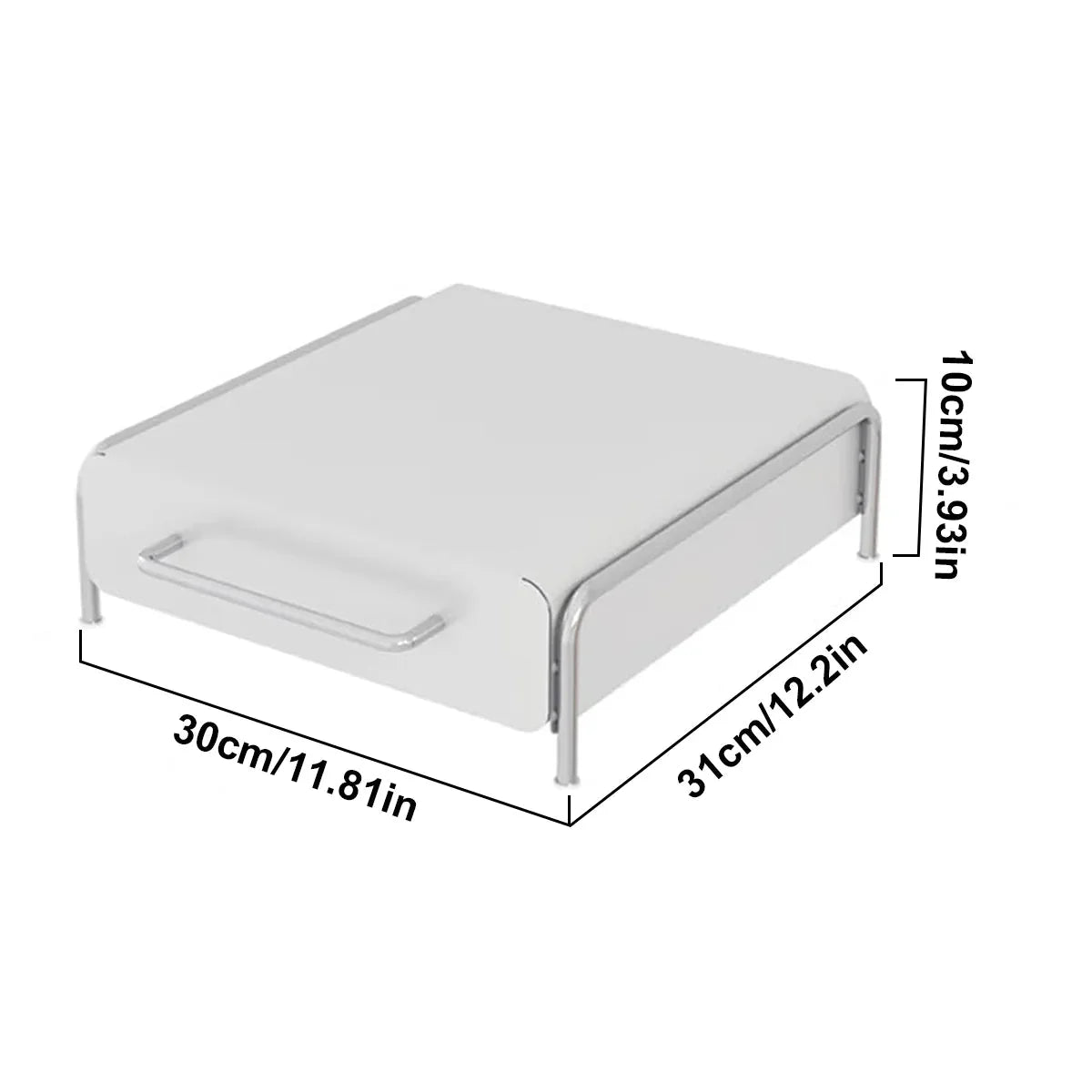 Compact Coffee Pod Drawer Space-Saving K-Cup Holder White