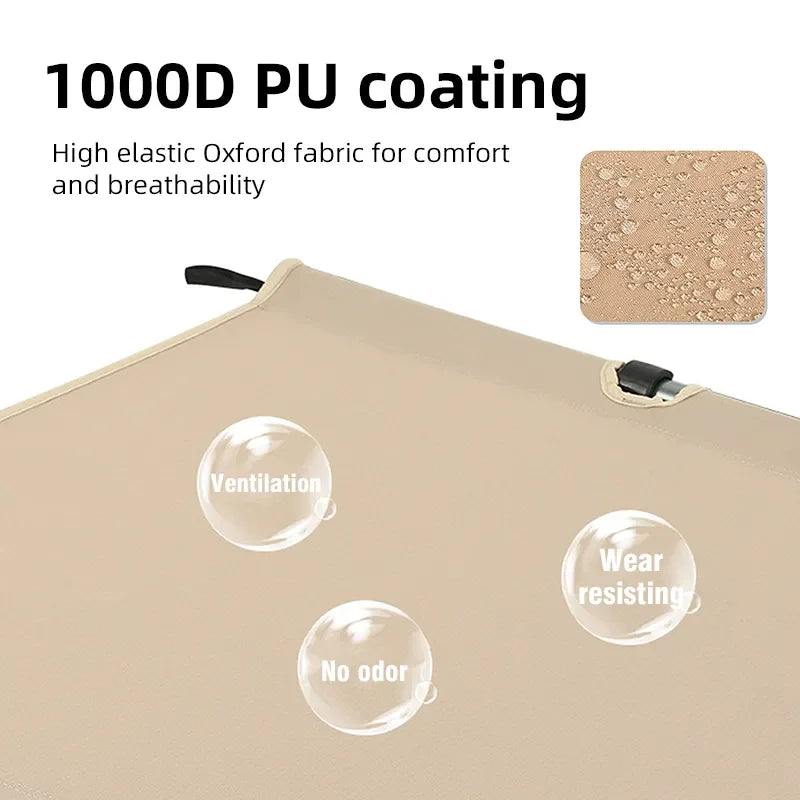 Portable Folding Camping Cot Outdoor Bed Khaki