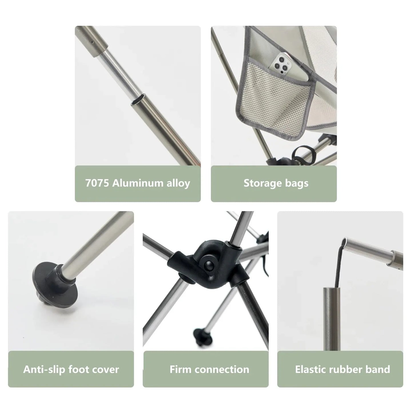 Folding Chair Ultralight Detachable Portable