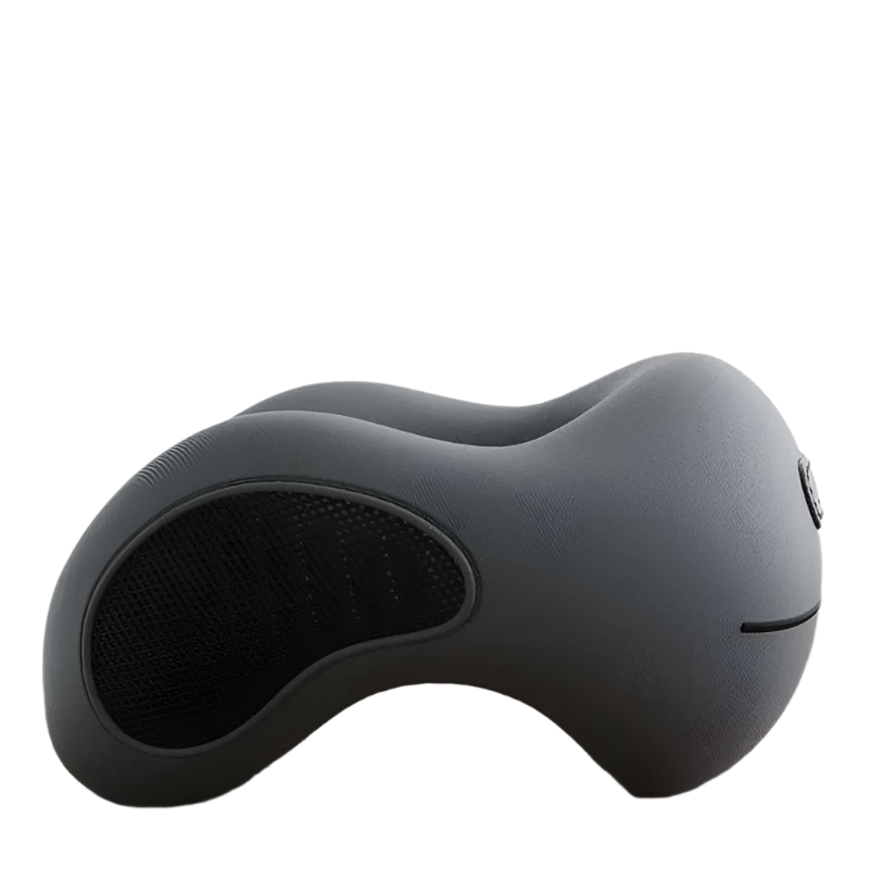 U-Shaped Memory Foam Neck Pillow Travel Support Dark Gray