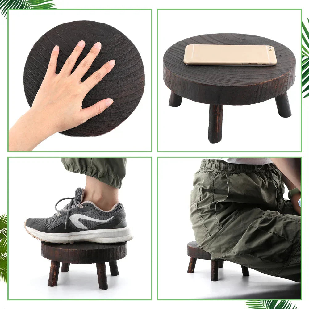 Multipurpose Wooden Stool Step Ladder for Fishing and More