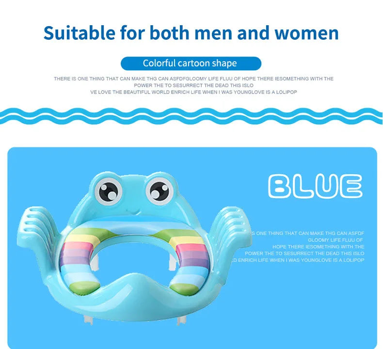 Removable Baby Toilet Training Seat Potties Seat With Armrest Girls Boy Toilet Training Potty Safety Cushion Infant Care Blue