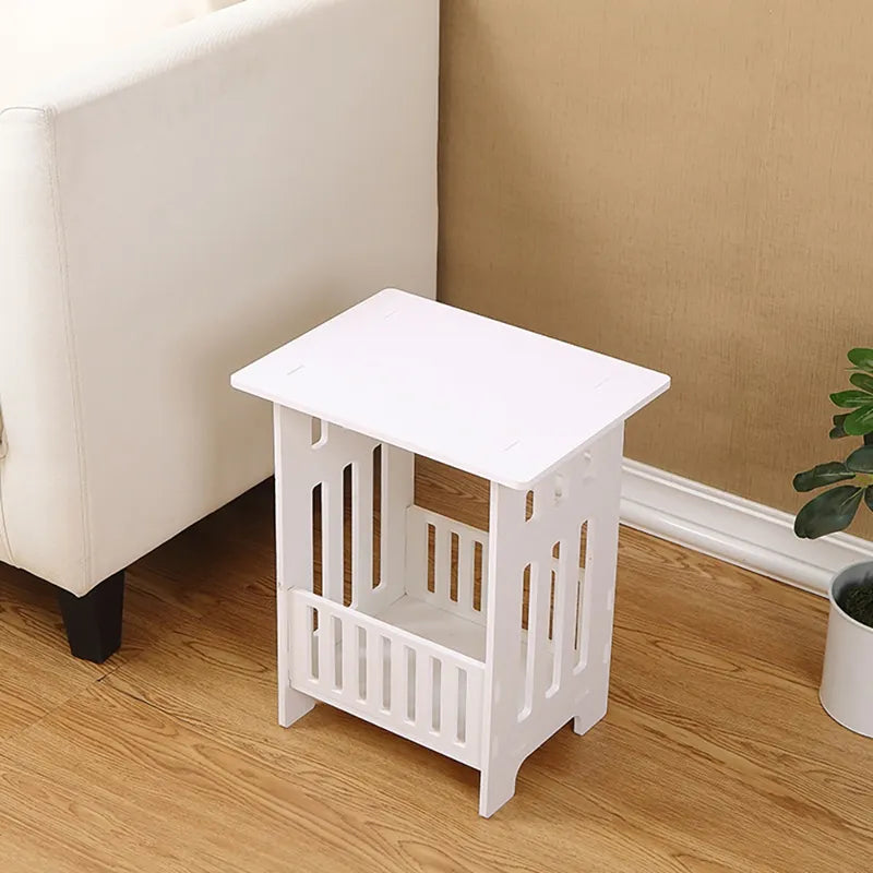 Compact and Chic: Nordic Modern Mini Bedside Table with Storage