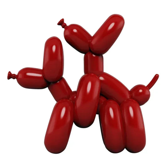 Modern Luxury: Resin Balloon Dog Sculpture for Stylish Living Room Decor