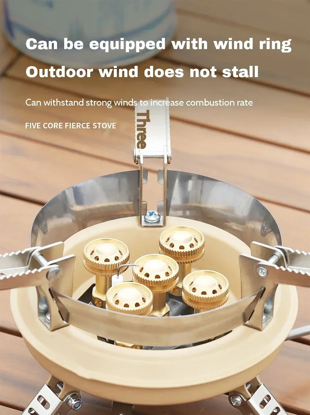 High-Pressure Camping Gas Stove Khaki