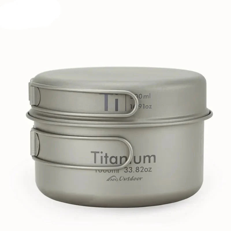 Titanium Pan Bowl Set 1000ml Grey