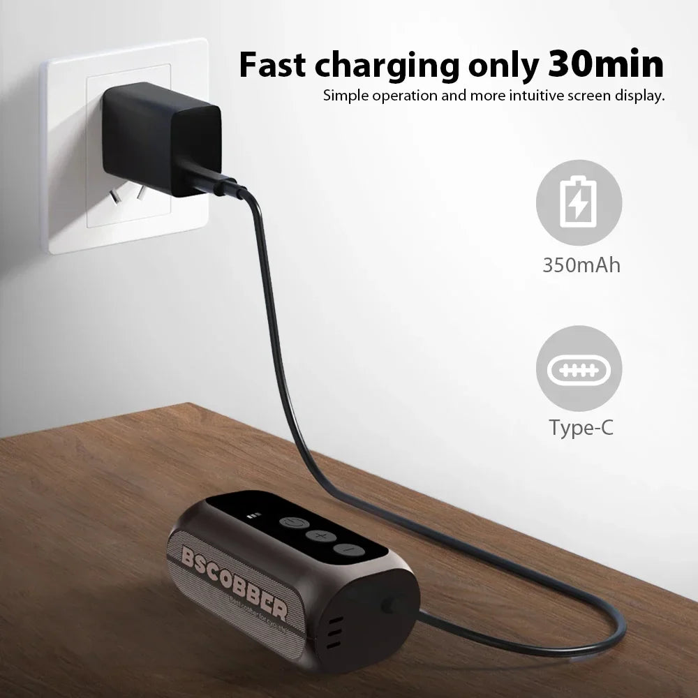 A5mini Portable Wireless Air Pump 100PSI Rechargeable Brown