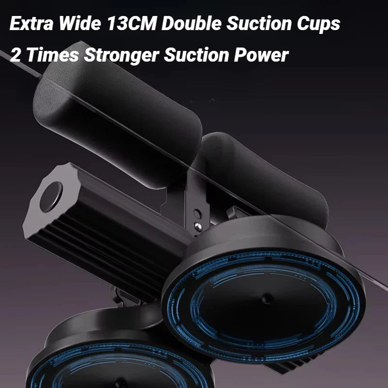 Sit-Up Bar with Suction Cup Black