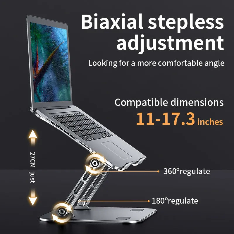 Laptop Stand Adjustable Aluminum Up to 17 Inch Laptop Portable Cooling