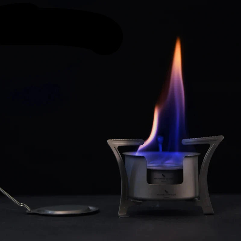 Titanium Multi-Fuel Camping Stove Grey