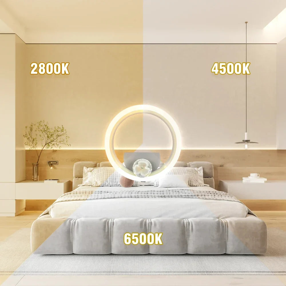 2 pcs Gold Elegance: Modern LED Wall Light for Stylish Home Decor