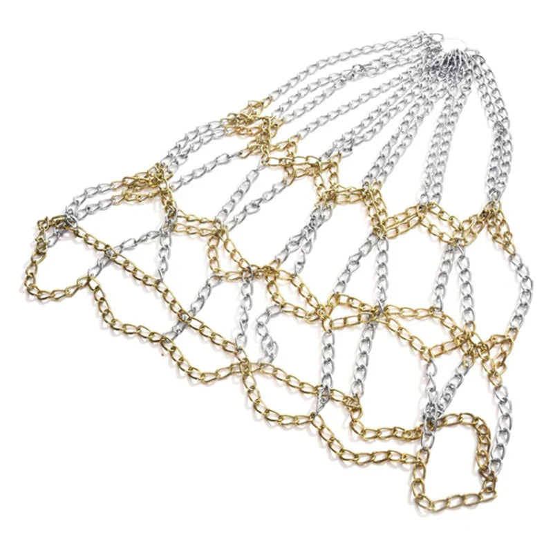 Durable Galvanized Steel Chain Basketball Net for Outdoor Classic Sport