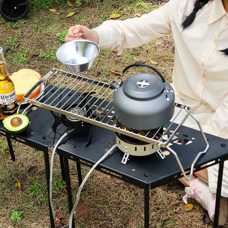 Multifunctional Folding Campfire Grill for Outdoor Cooking