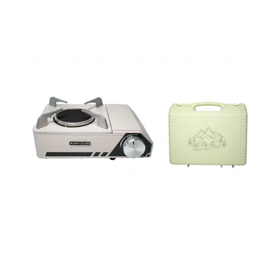 Infrared Camping Stove –Gas Burner with Carry Box White