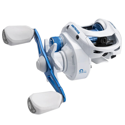 Right-Handed Baitcasting Reel High-Speed Gear Ratio White