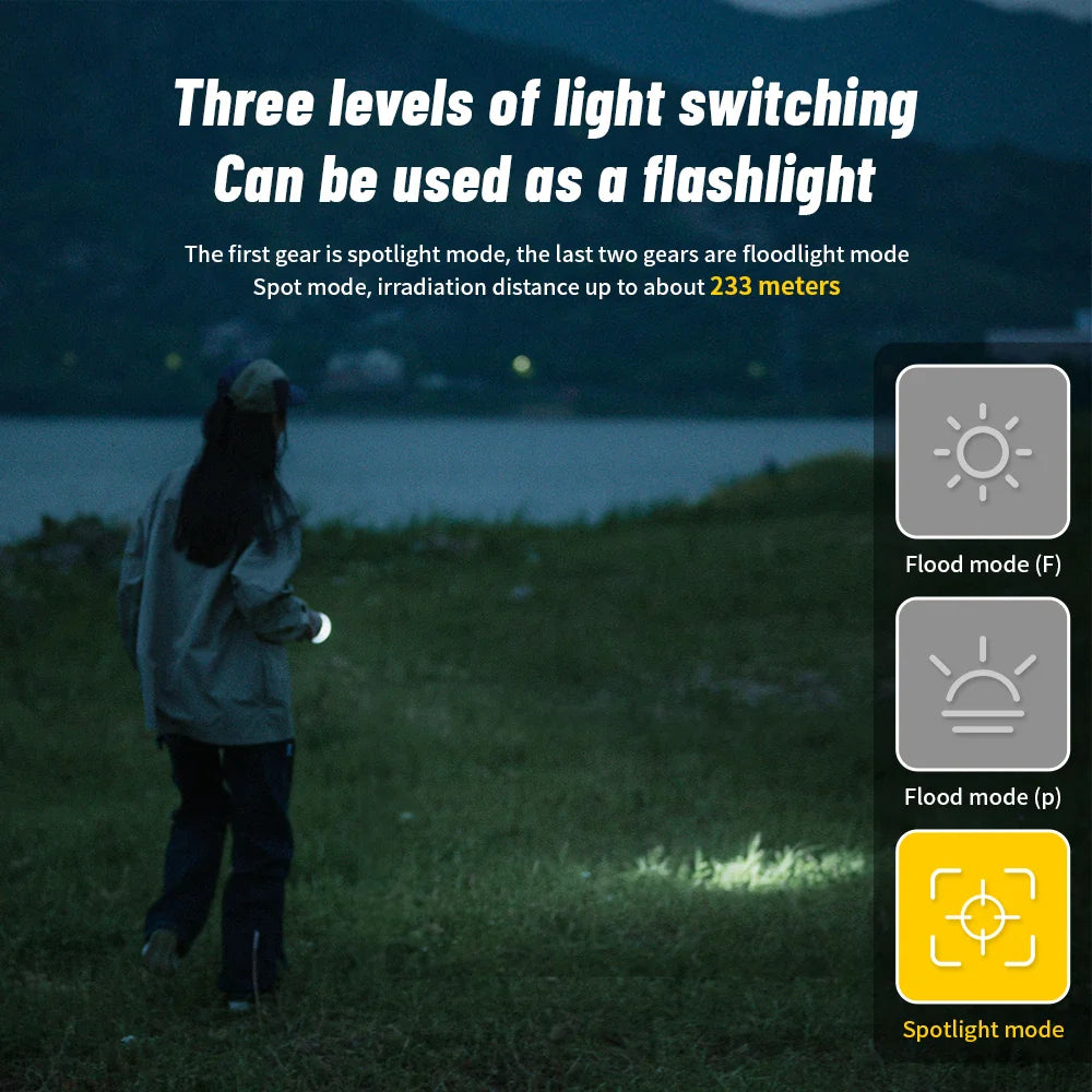 Rechargeable Camping Electric Shock Lamp Green