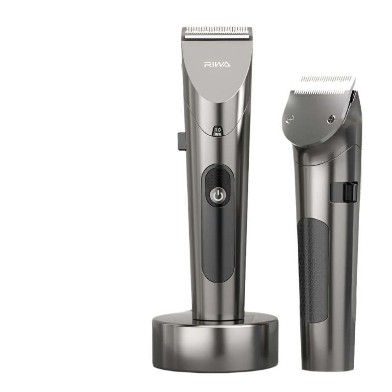 Electric Hair Clipper Variable Speed Barber Trimmer Grey