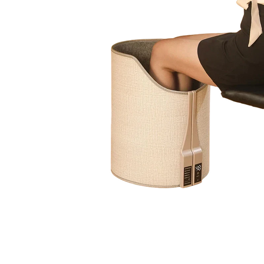 Portable Electric Foot Warmer Heater - Adjustable Thermostat, Foldable Design, 165W, Grey