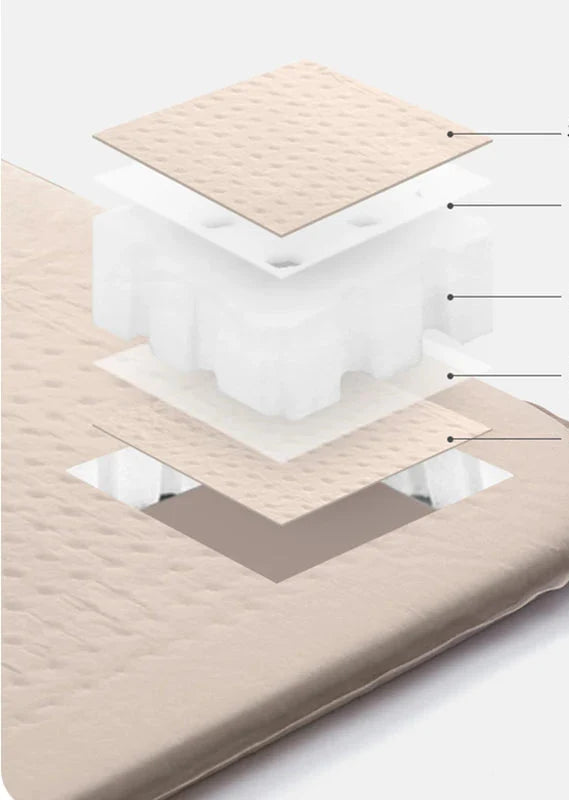 Self-Inflating Air Mattress 3cm Thick Folding Mat Khaki