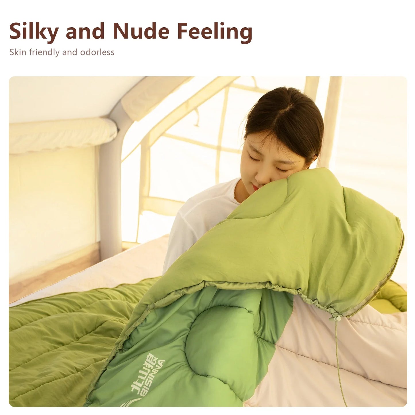 2kg Large Winter Sleeping Bag 120cm White