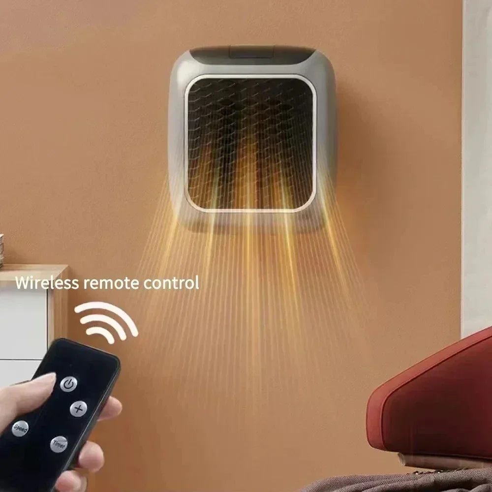 Wall Mounted Mini Bathroom Heater with Remote