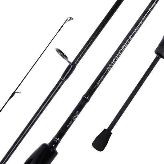 2.2M Fast Action Spinning Rod Light Carbon Lure Rod Black