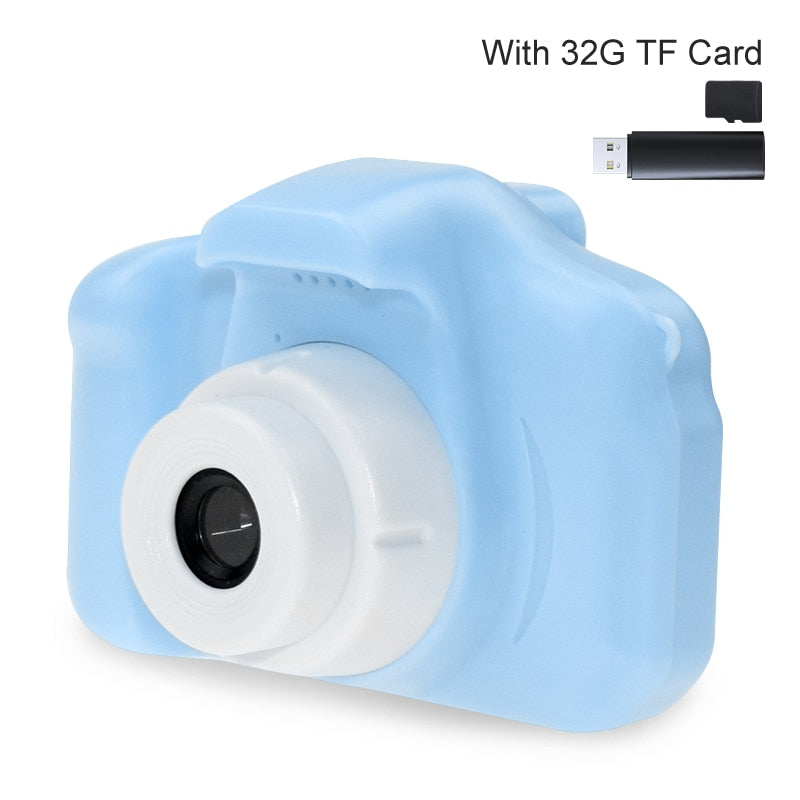 Mini Cartoon Photo Camera Toys 2 Inch HD Screen Childrens Digital Camera Video Recorder Camcorder Toys for Kids Girls Gift