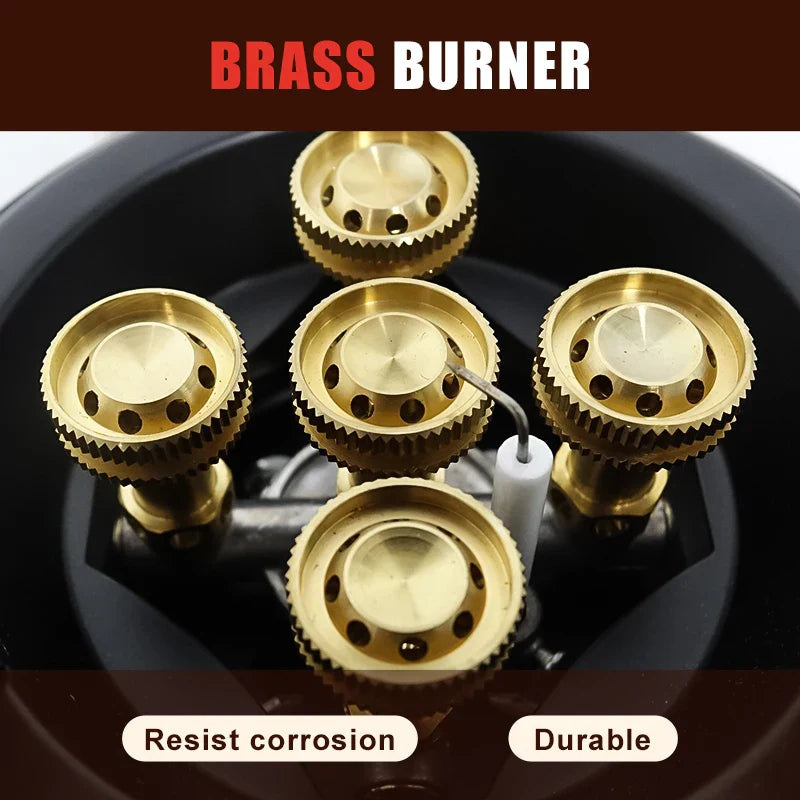 16000W High-Pressure Camping Gas Stove Black