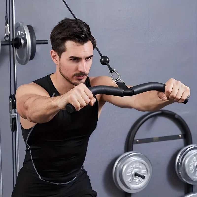 Lat Pulldown Bar Wide Narrow Grip Handle Black