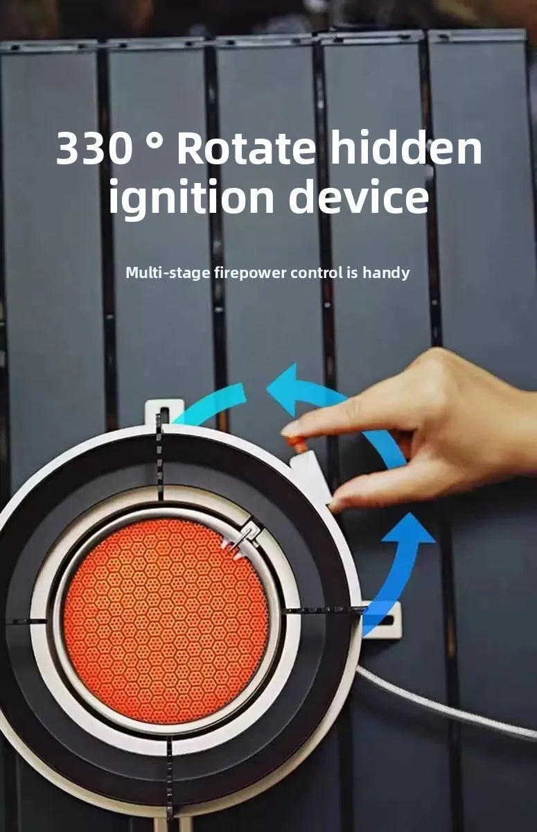 12800W Infrared Camping Gas Stove White