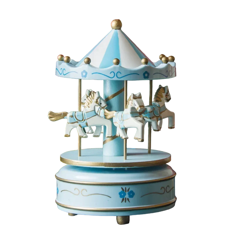 Enchanting Christmas Carousel Octave Music Box Ornament