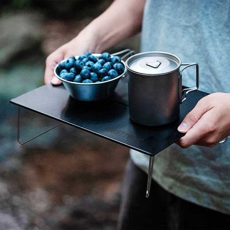 Pop-Up Outdoor Mini Folding Table Black