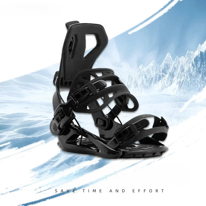 2025 Adjustable Snowboard Bindings with Quick Release Buckle