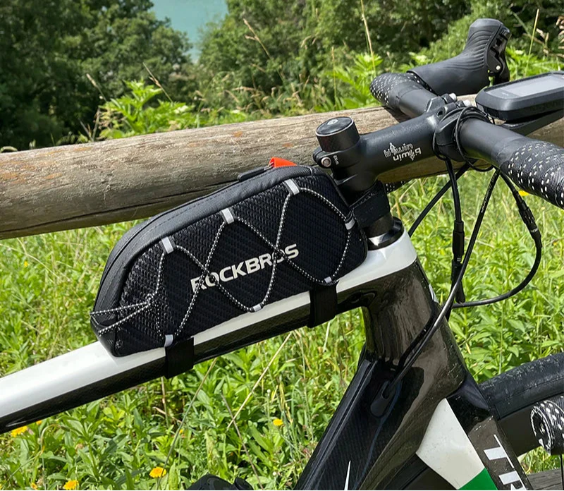 Waterproof Top Tube Bike 1L Ultralight Cycling Bag Black