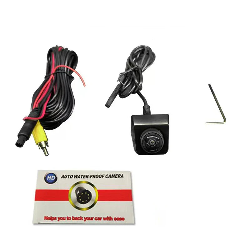 720P Rear View Camera Fisheye Lens IP68 Waterproof Full HD Black