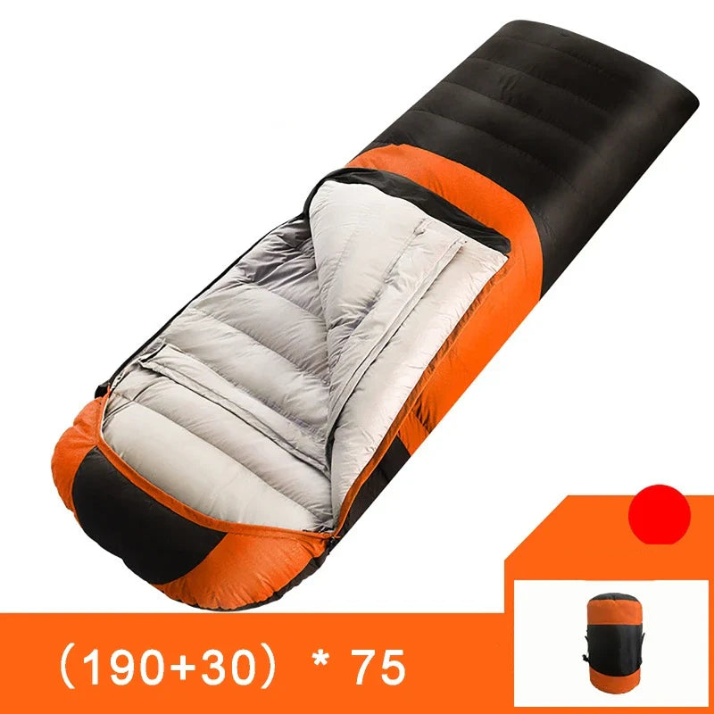 USB Heated Sleeping Bag 3-Stage Thermal Pad Orange