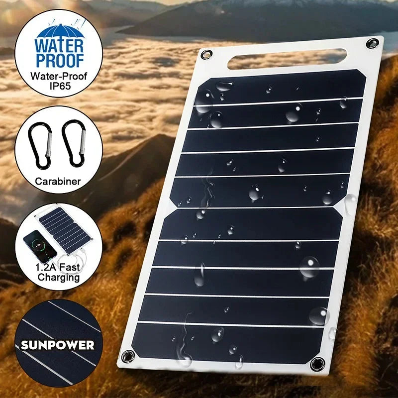 Solar Panel With USB Waterproof