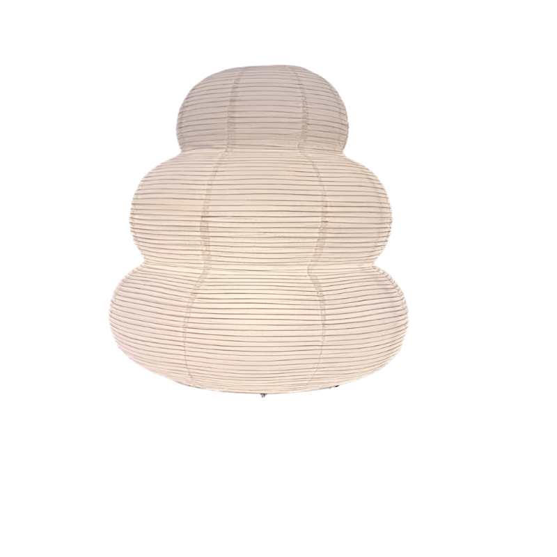 LED Rice Paper Desk Lamp Tricolor Dimming Bedside Light White