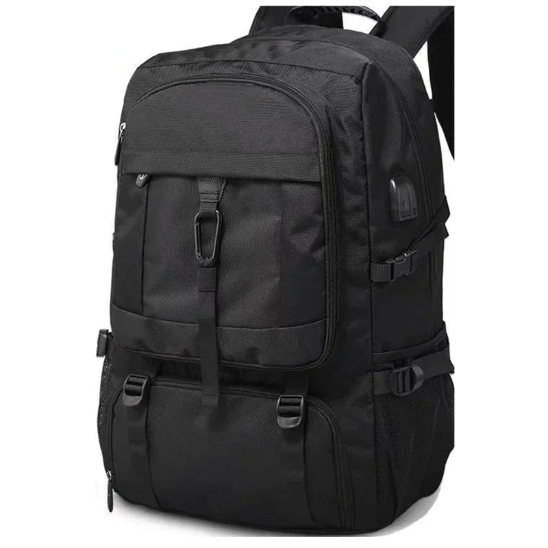 80L Large Capacity Men’s Travel Backpack Waterproof Bag Black