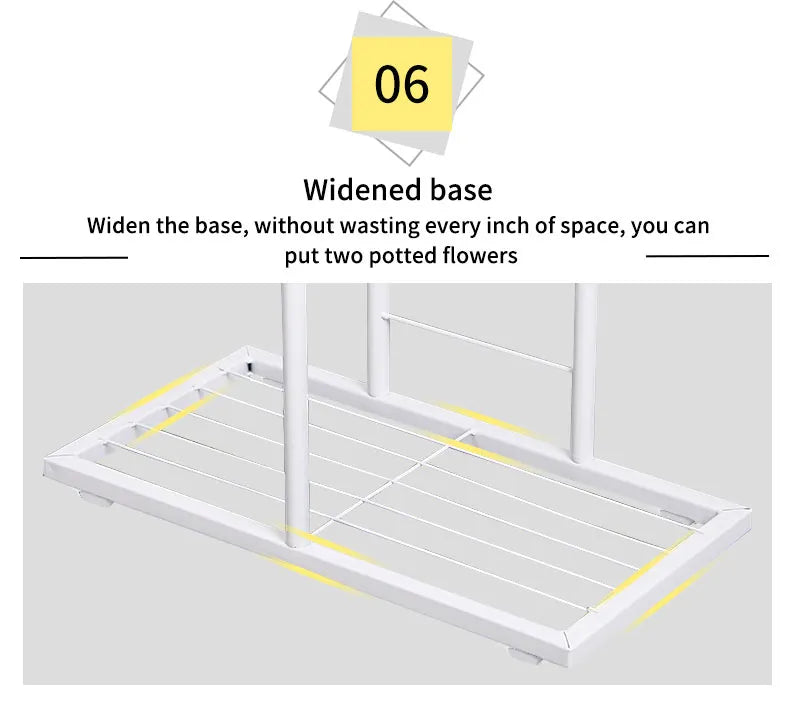 3-Tier Iron Plant Stand for Indoor and Outdoor Use
