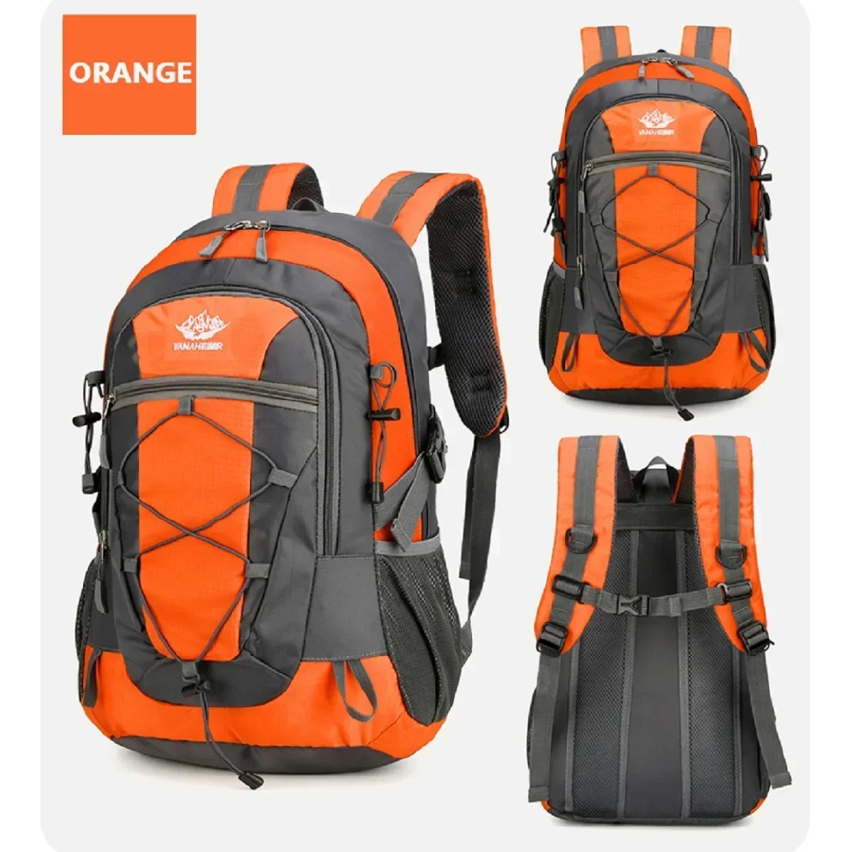 Waterproof Hiking Backpack Orange