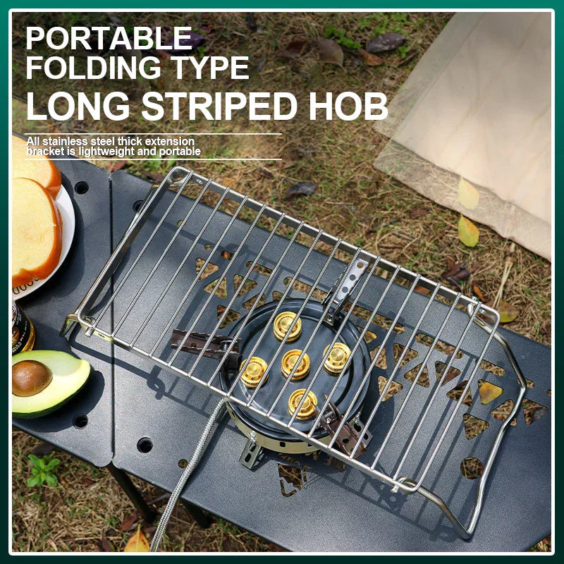 Multifunctional Folding Campfire Grill for Outdoor Cooking