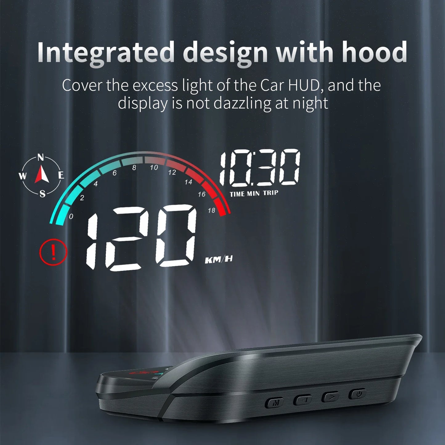AD M22 GPS HUD Universal Digital Speedometer Display Black