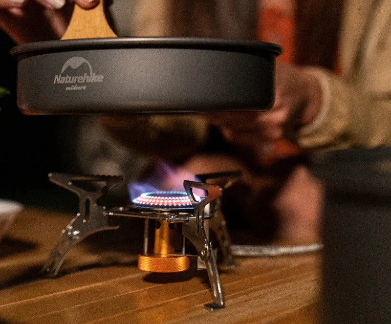 Camping Gas Stove with Electronic Ignition Silver