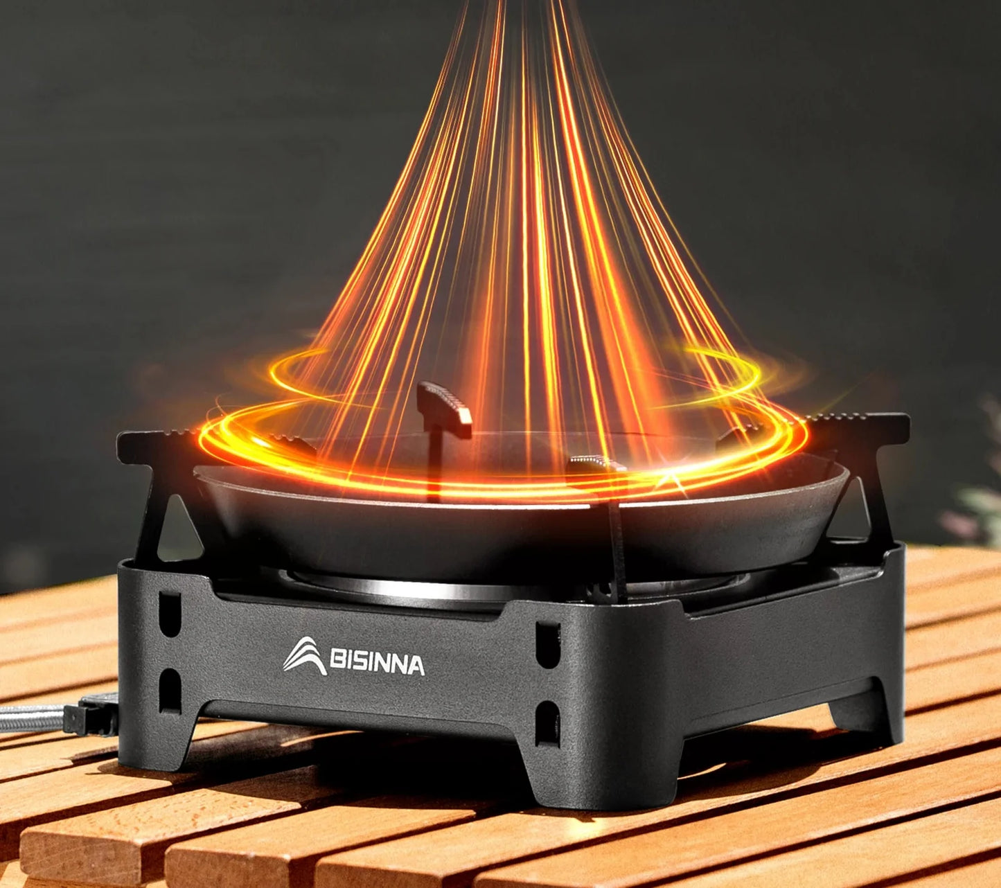 3600W Infrared Camping Gas Stove Black