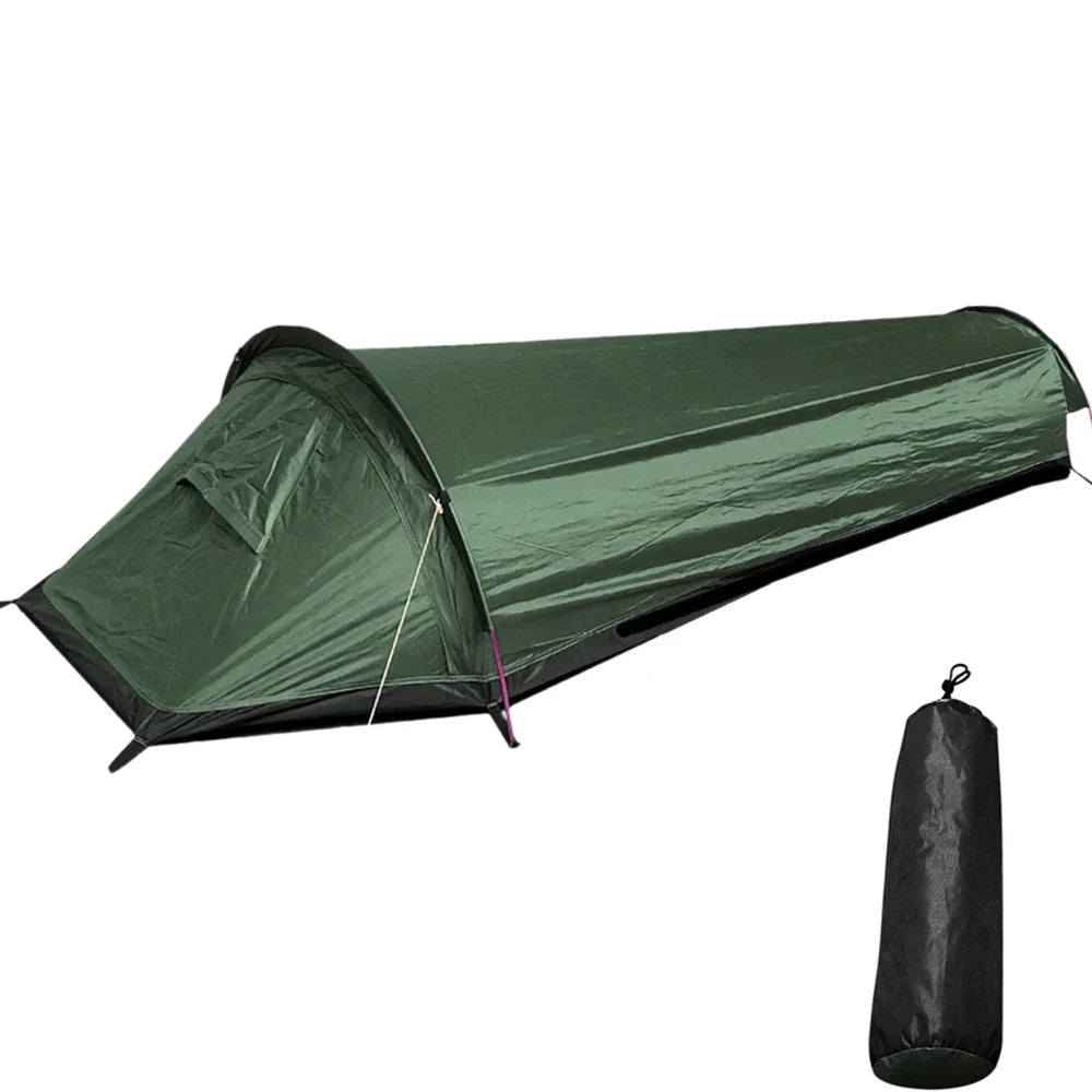 Ultralight Single-Person Camping Tent Green