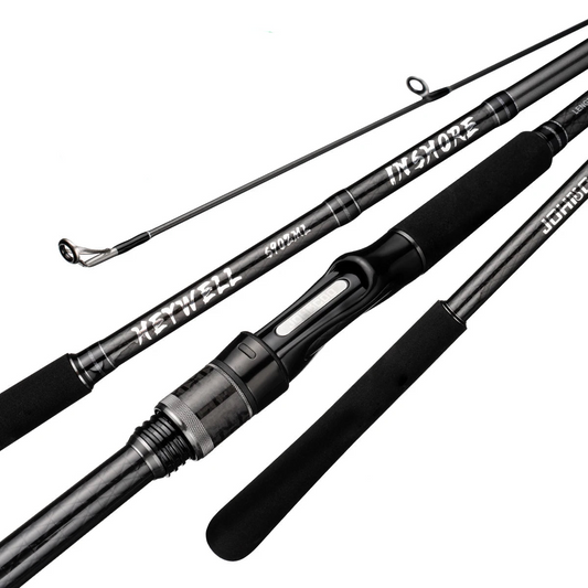 Inshore Spinning Fishing Rod Long Casting Carbon Rod Black