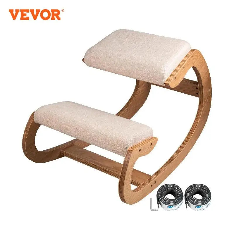 Ergonomic Wooden Kneeling Chair