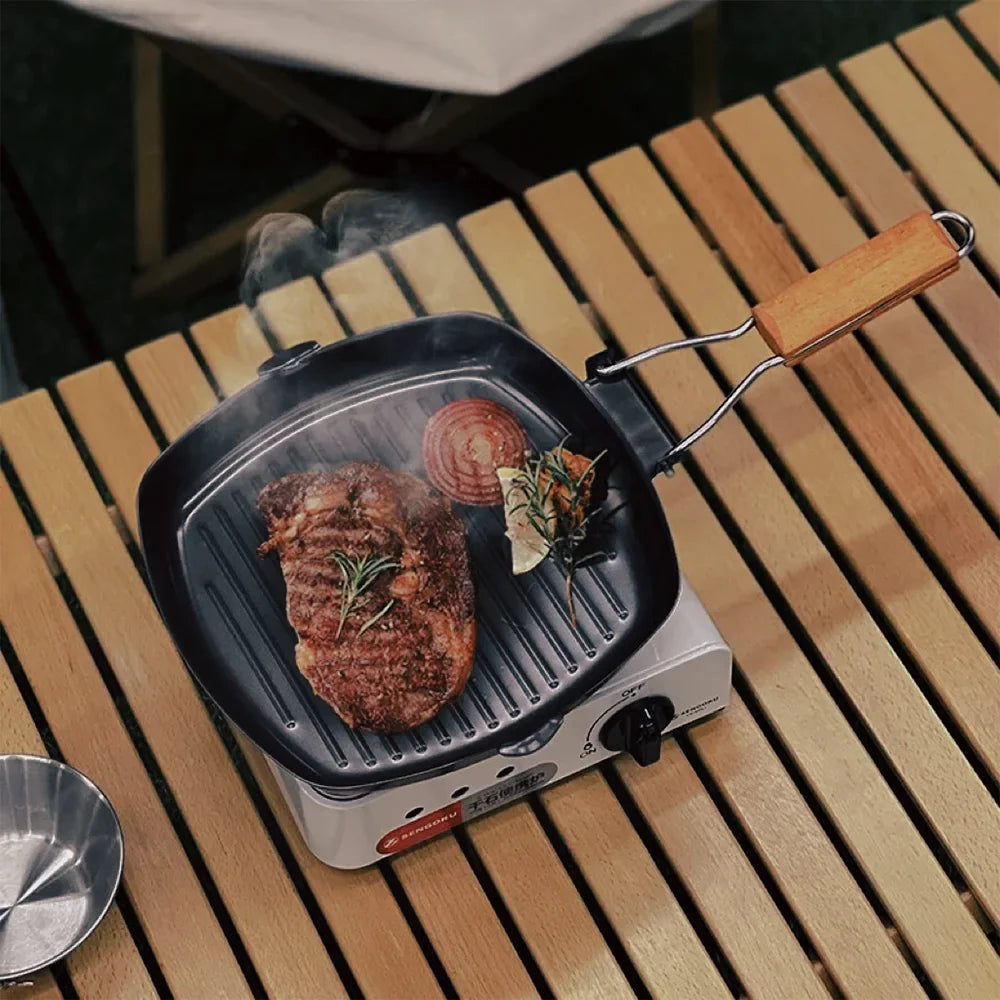 Camping Cookware Frying Pan Black